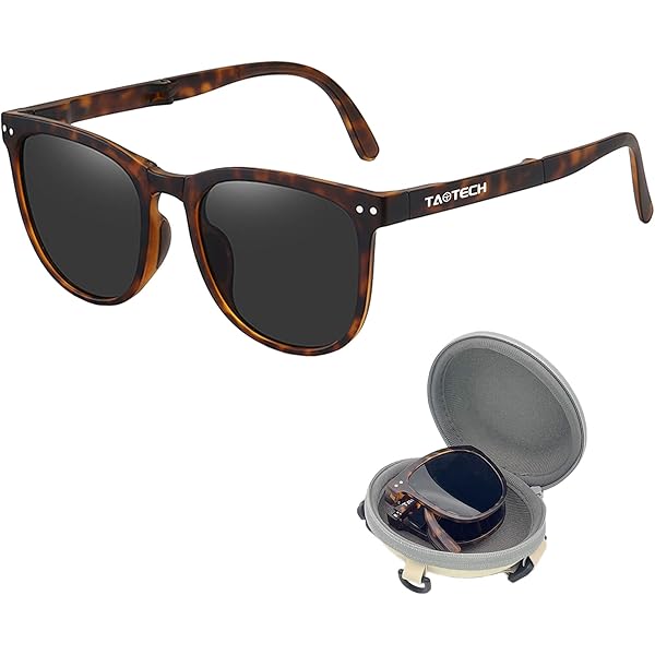Amazon | Persol ブラウンレザー折りたたみサングラスケース +